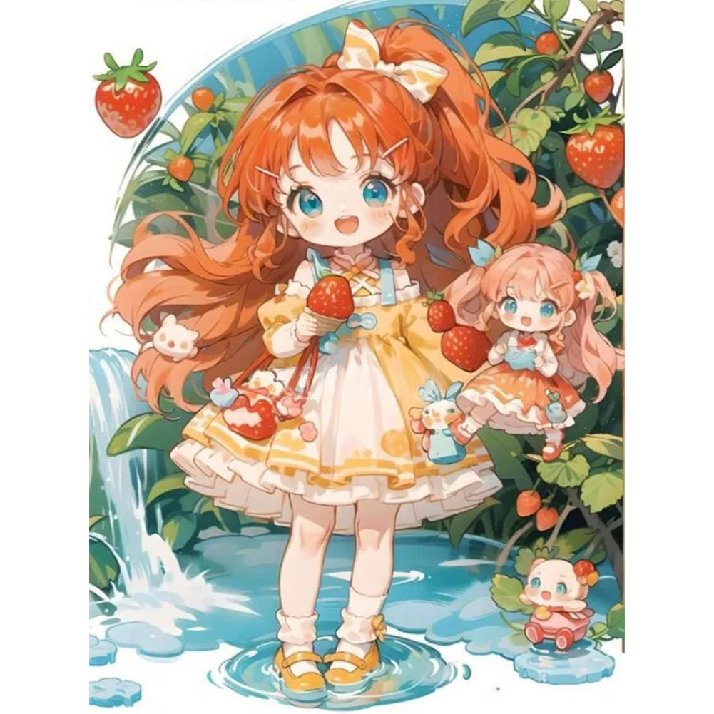 Diamond Painting - Full Round - girl (30*40CM)