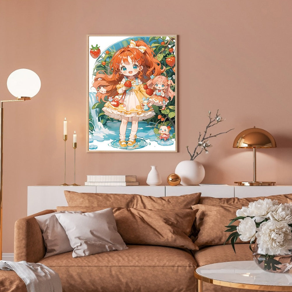 Diamond Painting - Full Round - girl (30*40CM)