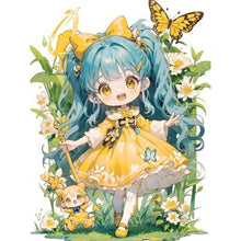 Load image into Gallery viewer, Diamond Painting - Full Round - girl (30*40CM)
