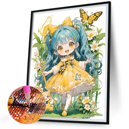 Diamond Painting - Full Round - girl (30*40CM)