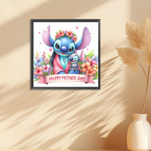 Load image into Gallery viewer, Diamond Painting - Full Round - Lilo &amp; Stitch Mother&#39;s Day Slogan (30*30CM)
