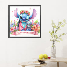 Load image into Gallery viewer, Diamond Painting - Full Round - Lilo &amp; Stitch Mother&#39;s Day Slogan (30*30CM)
