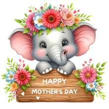 Load image into Gallery viewer, Diamond Painting - Full Round - Elephant Mother&#39;s Day Slogan (30*30CM)
