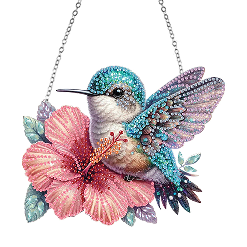 Animal Diamond Art Hanging Pendant Colorful 5D DIY Diamond Painting Dots Pendant