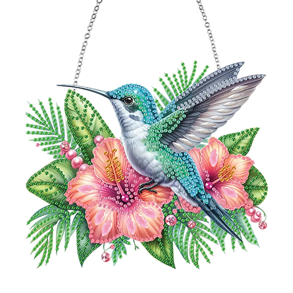 Animal Diamond Art Hanging Pendant Colorful 5D DIY Diamond Painting Dots Pendant