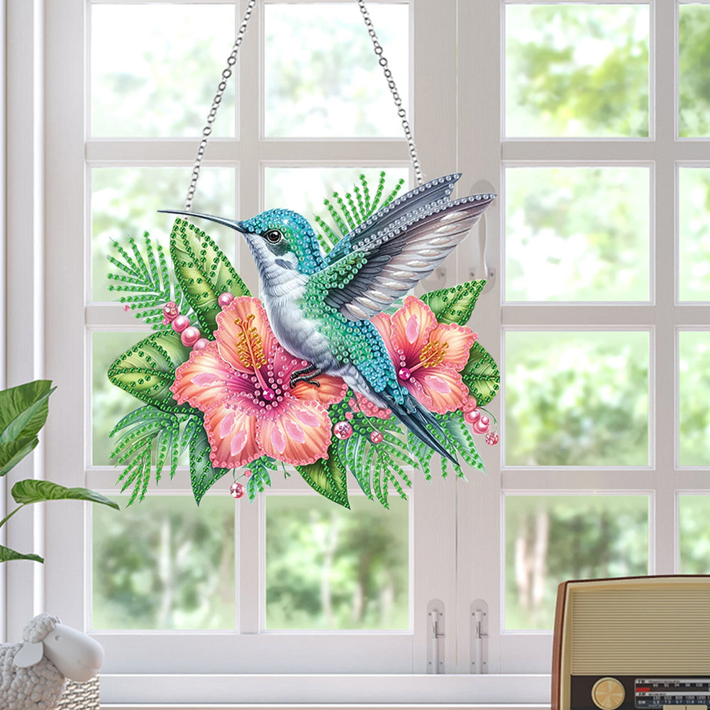 Animal Diamond Art Hanging Pendant Colorful 5D DIY Diamond Painting Dots Pendant