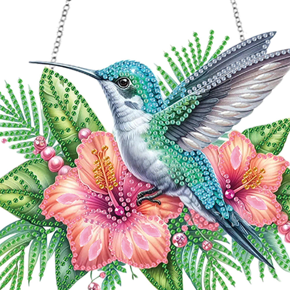 Animal Diamond Art Hanging Pendant Colorful 5D DIY Diamond Painting Dots Pendant