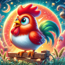 Load image into Gallery viewer, Diamond Painting - Full Square - crow rooster (30*30CM)
