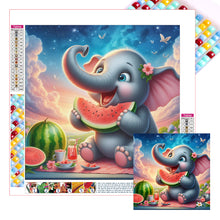 Load image into Gallery viewer, Diamond Painting - Full Square - cute elephant (30*30CM)
