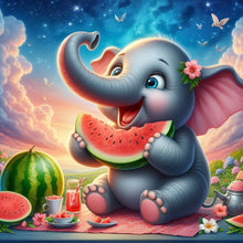 Load image into Gallery viewer, Diamond Painting - Full Square - cute elephant (30*30CM)

