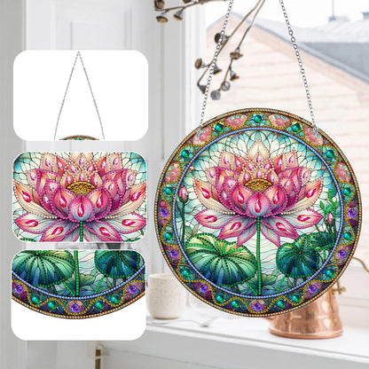 Suncatcher Diamond Painting Art Pendant Colorful Diamond Painting Hanging Decor