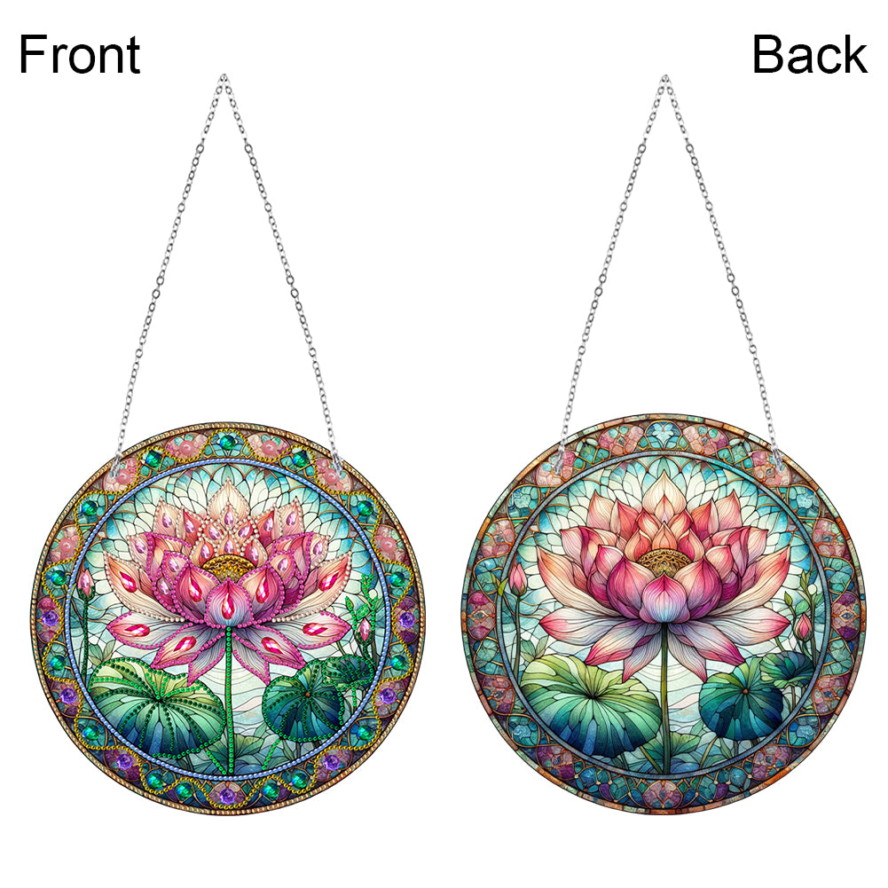 Suncatcher Diamond Painting Art Pendant Colorful Diamond Painting Hanging Decor