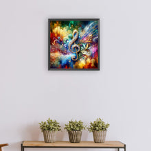 Load image into Gallery viewer, Diamond Painting - Full Round - color music symbols (30*30CM)
