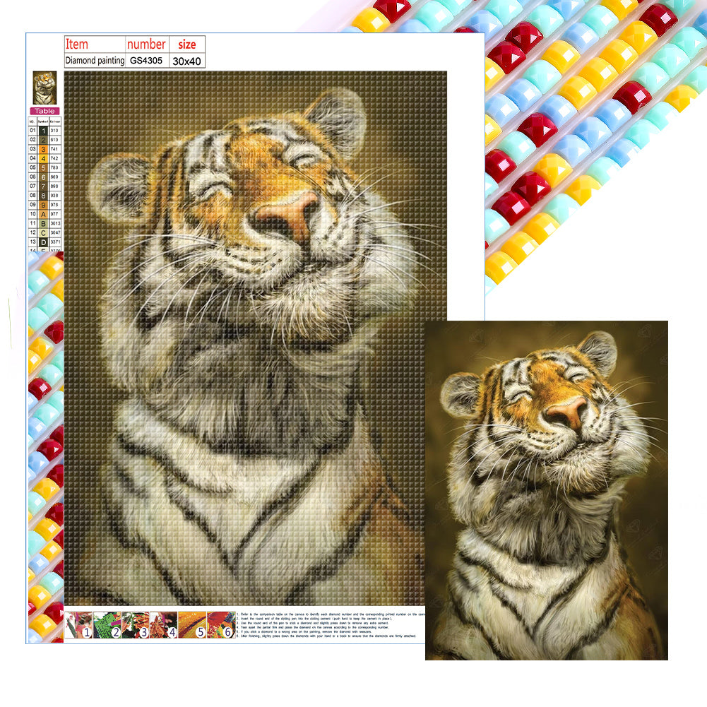 Diamond Painting - Full Square - proud tiger (30*40CM)