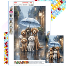 Load image into Gallery viewer, Diamond Painting - Full Square - rainy day puppy (20*30CM)
