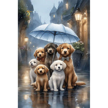 Load image into Gallery viewer, Diamond Painting - Full Square - rainy day puppy (20*30CM)
