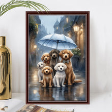 Load image into Gallery viewer, Diamond Painting - Full Square - rainy day puppy (20*30CM)
