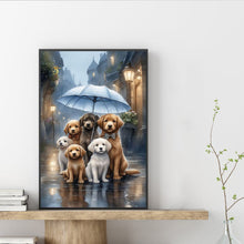 Load image into Gallery viewer, Diamond Painting - Full Square - rainy day puppy (20*30CM)
