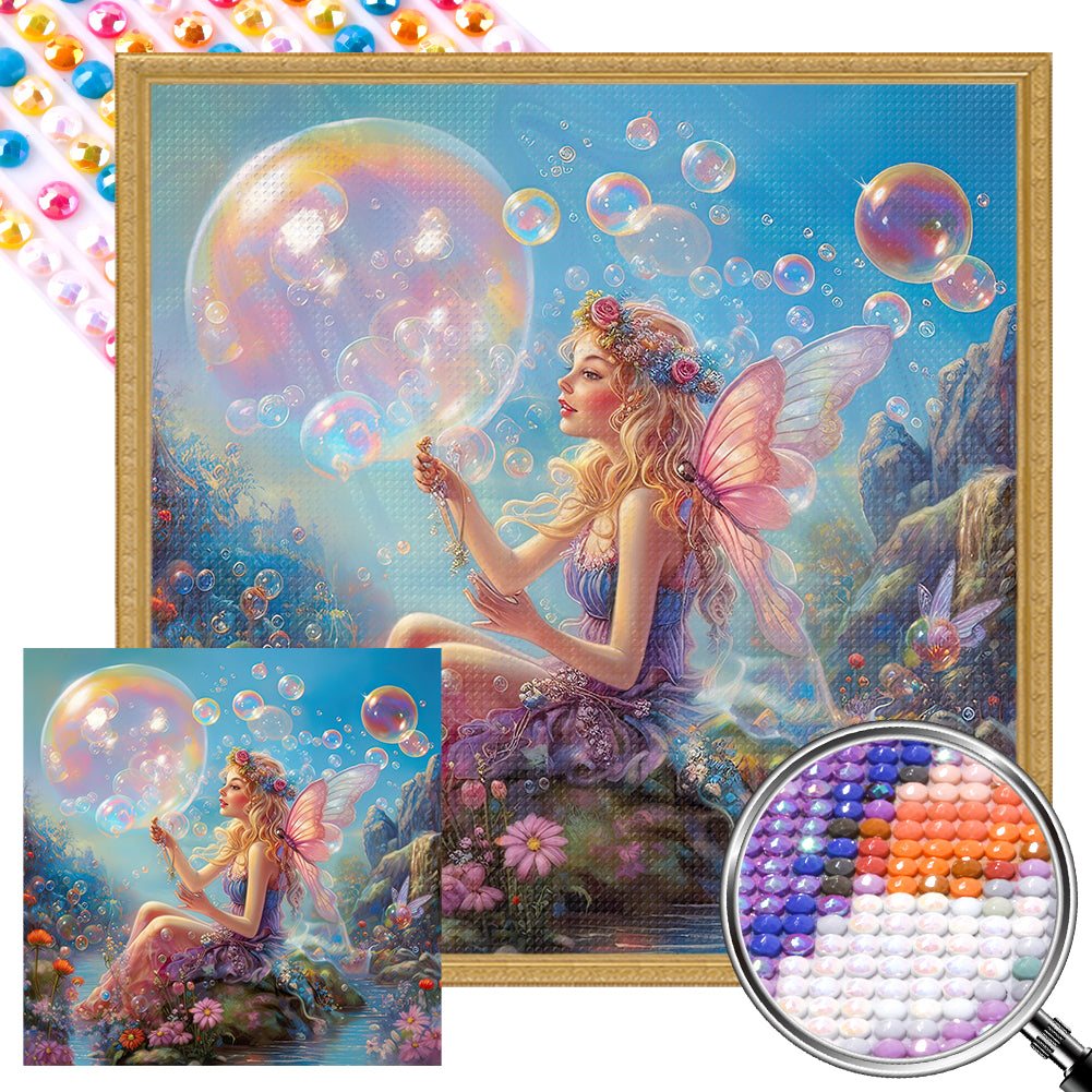 AB Diamond Painting - Full Round - Wonderland Butterfly Fairy (40*40CM)