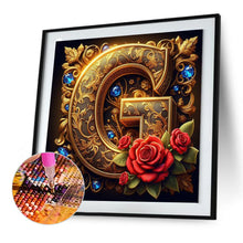 Load image into Gallery viewer, Diamond Painting - Full Round - Flower letter-G (30*30CM)
