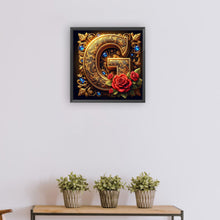 Load image into Gallery viewer, Diamond Painting - Full Round - Flower letter-G (30*30CM)
