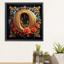 Load image into Gallery viewer, Diamond Painting - Full Round - Flower letter-O (30*30CM)
