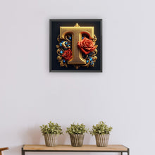 Load image into Gallery viewer, Diamond Painting - Full Round - Flower letter-T (30*30CM)
