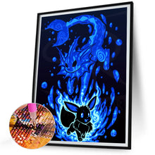 Load image into Gallery viewer, Diamond Painting - Full Round - Silhouette Pikachu (30*40CM)
