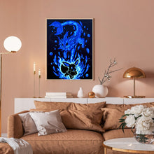 Load image into Gallery viewer, Diamond Painting - Full Round - Silhouette Pikachu (30*40CM)
