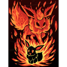 Load image into Gallery viewer, Diamond Painting - Full Round - Silhouette Pikachu (30*40CM)
