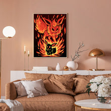 Load image into Gallery viewer, Diamond Painting - Full Round - Silhouette Pikachu (30*40CM)
