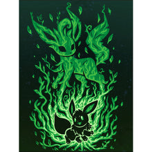Load image into Gallery viewer, Diamond Painting - Full Round - Silhouette Pikachu (30*40CM)
