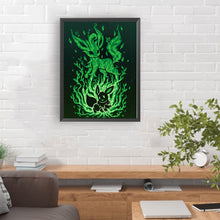 Load image into Gallery viewer, Diamond Painting - Full Round - Silhouette Pikachu (30*40CM)
