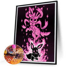 Load image into Gallery viewer, Diamond Painting - Full Round - Silhouette Pikachu (30*40CM)
