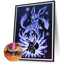 Load image into Gallery viewer, Diamond Painting - Full Round - Silhouette Pikachu (30*40CM)
