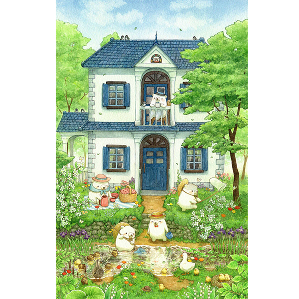 Diamond Painting - Full Round - little bear's life (40*60CM)