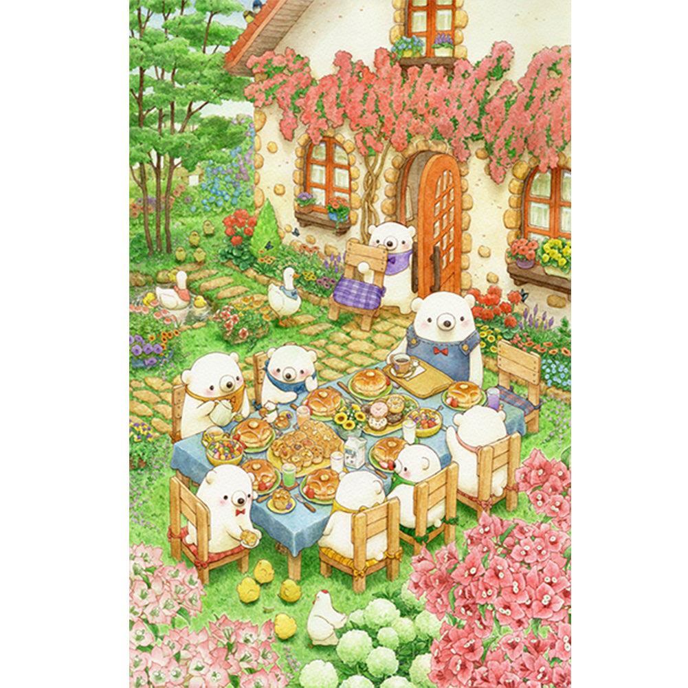 Diamond Painting - Full Round - little bear's life (40*60CM)