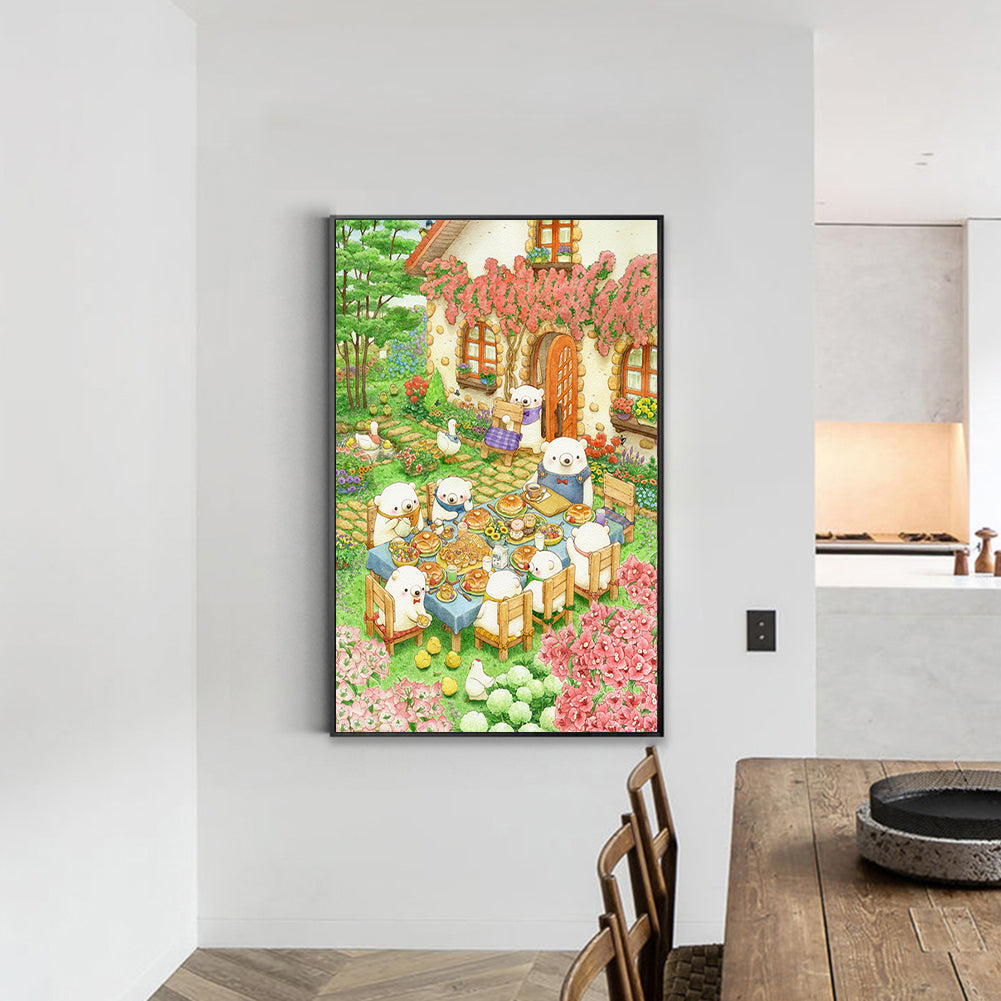 Diamond Painting - Full Round - little bear's life (40*60CM)