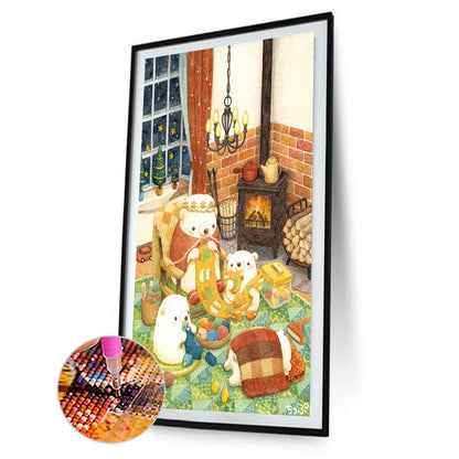Diamond Painting - Full Round - little bear's life (40*60CM)
