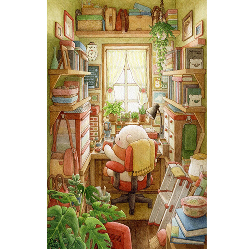 Diamond Painting - Full Round - little bear's life (40*60CM)