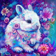 Load image into Gallery viewer, Diamond Painting - Full Round - white rabbit (40*40CM)
