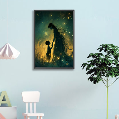 Diamond Painting - Full Round - Firefly¡¤Mother and Child (40*60CM)