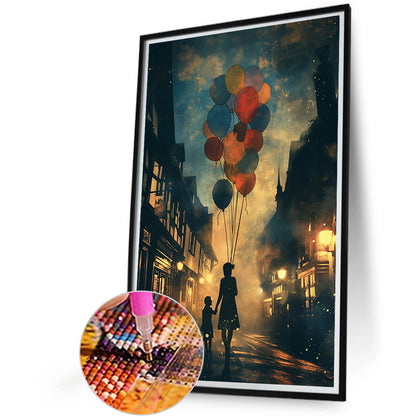 Diamond Painting - Full Round - Balloon¡¤Mother and child (40*60CM)