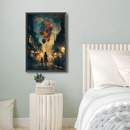 Diamond Painting - Full Round - Balloon¡¤Mother and child (40*60CM)
