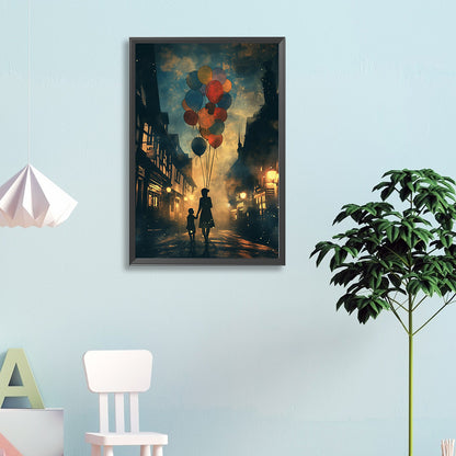 Diamond Painting - Full Round - Balloon¡¤Mother and child (40*60CM)