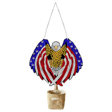 Load image into Gallery viewer, US Independence Day Eagle Diamond Painting Art Pendant Wooden Home Windows Decor
