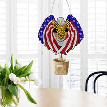 Load image into Gallery viewer, US Independence Day Eagle Diamond Painting Art Pendant Wooden Home Windows Decor
