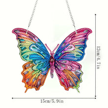 Load image into Gallery viewer, Butterfly Diamond Painting Art Pendant Acrylic Diamond Drawing Hanging Ornament
