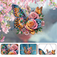 Load image into Gallery viewer, Butterfly Diamond Painting Art Pendant Acrylic Diamond Drawing Hanging Ornament
