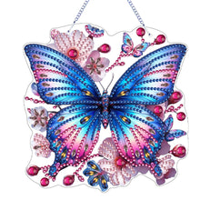 Load image into Gallery viewer, Butterfly Diamond Painting Art Pendant Acrylic Diamond Drawing Hanging Ornament
